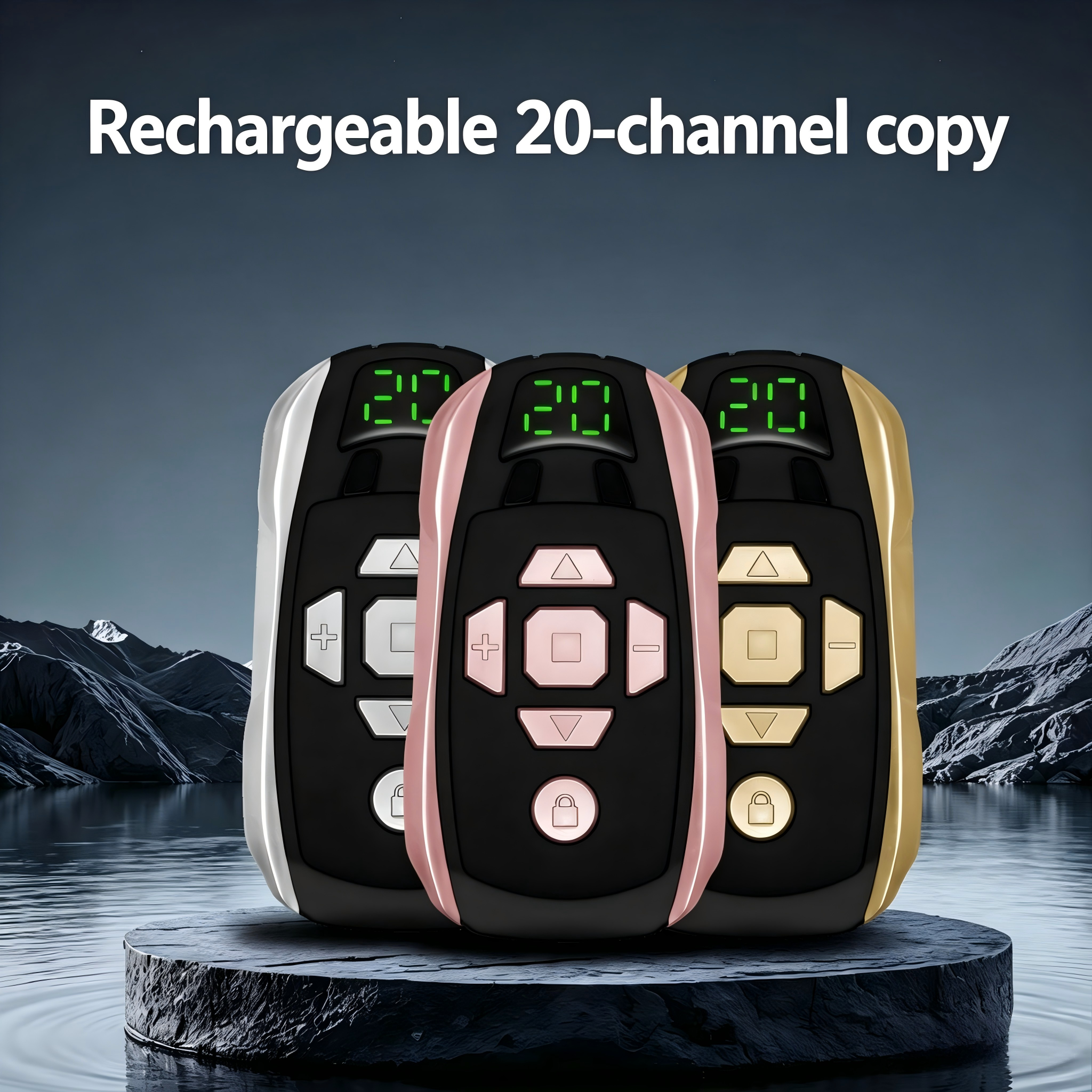 Remote Shutter Release - Rechargeable 20 Channel Smart Multi-Frequency Wireless