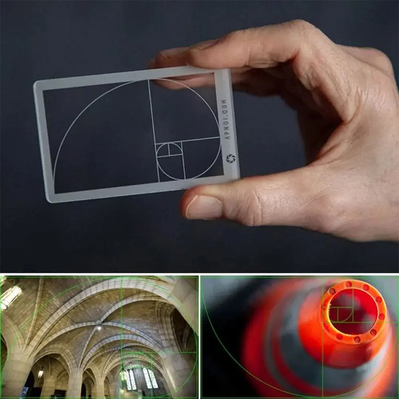Photography Golden Ratio - Viewfinder Ruler Golden Ratio Ruler Clear