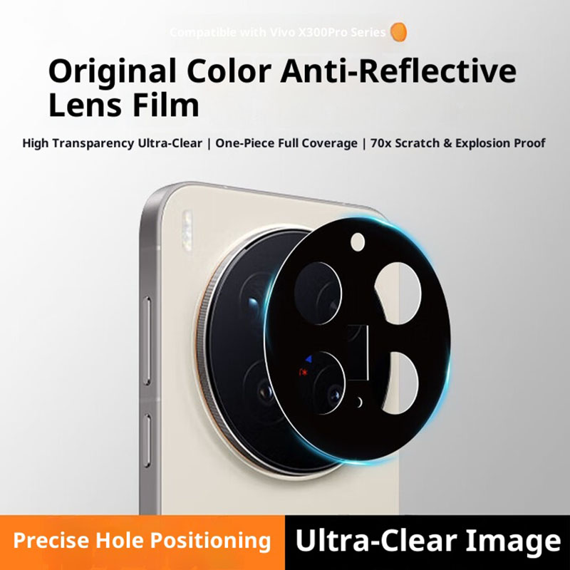 Photography Vivo X300 Pro - 3D Back Tempered Glass Camera Lens