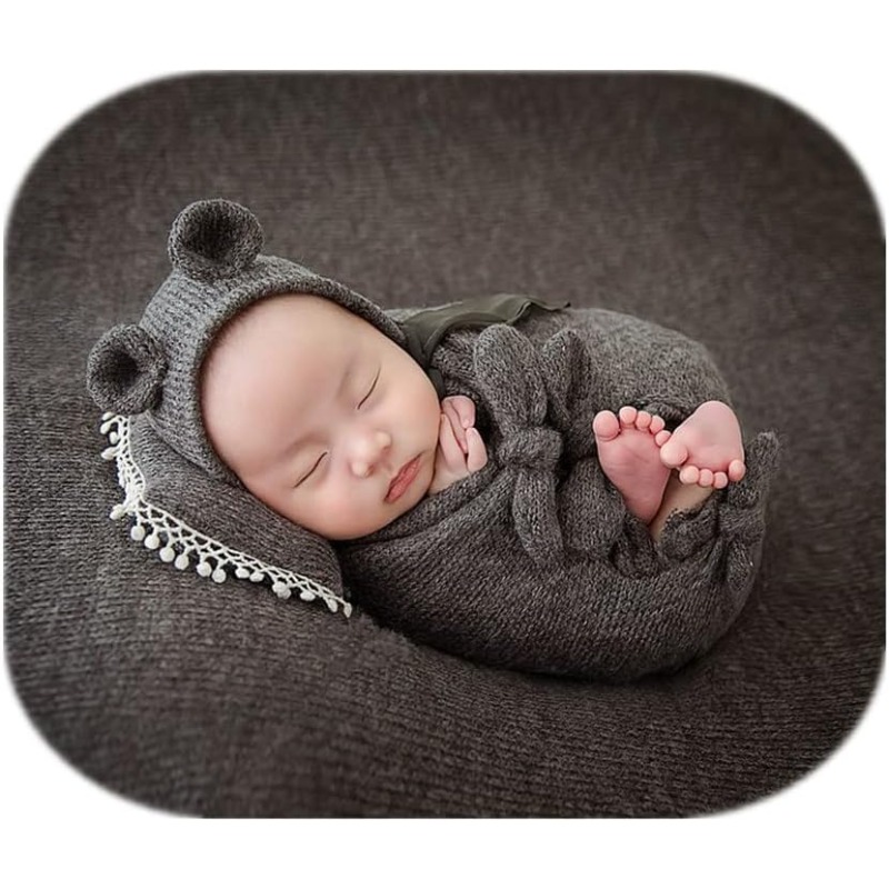 Photography Outfits - 3PCS Baby Photo Prop Set -Swaddle