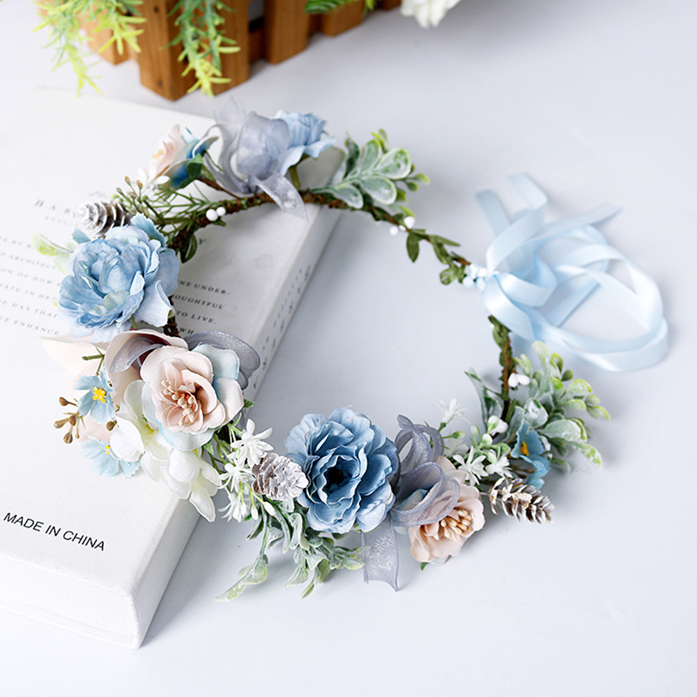 Photography Simulator - Elegant Flower Crown For Women Artificial