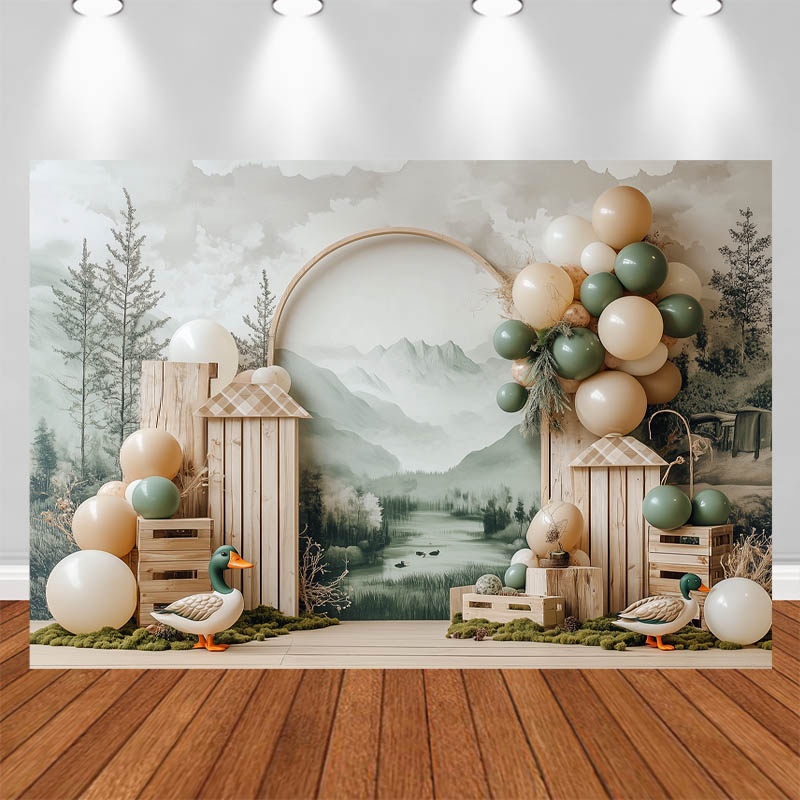 Photography Duck - LS Photography Background Woodsy Theme Wild