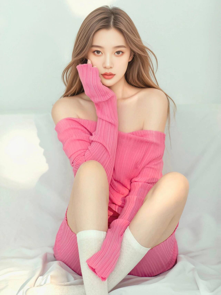 Photography Outfits - 2026 New Pink Sweet Girl Artistic
