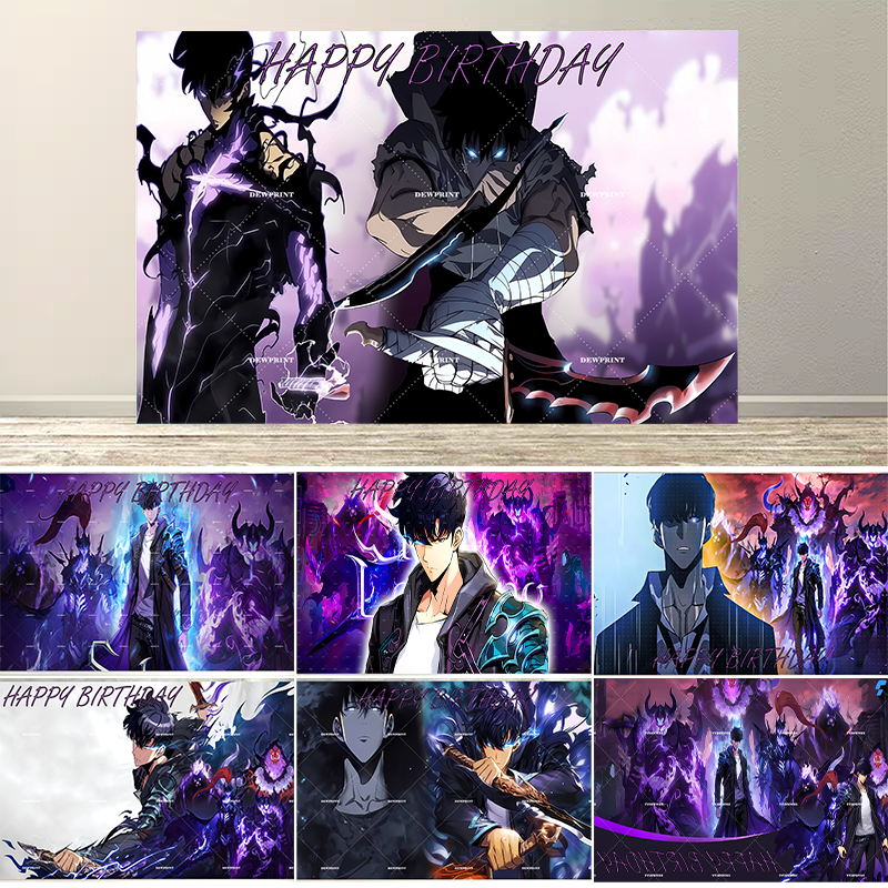 Photography Solo - Dewprint Classic Anime Birthday Backdrop Party