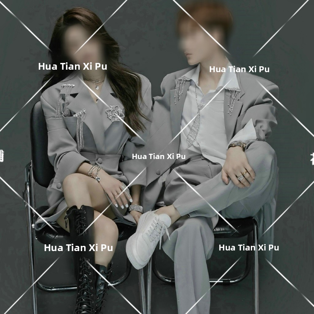 Photography Outfits - 2026 New Fashion Grey Couple's Small