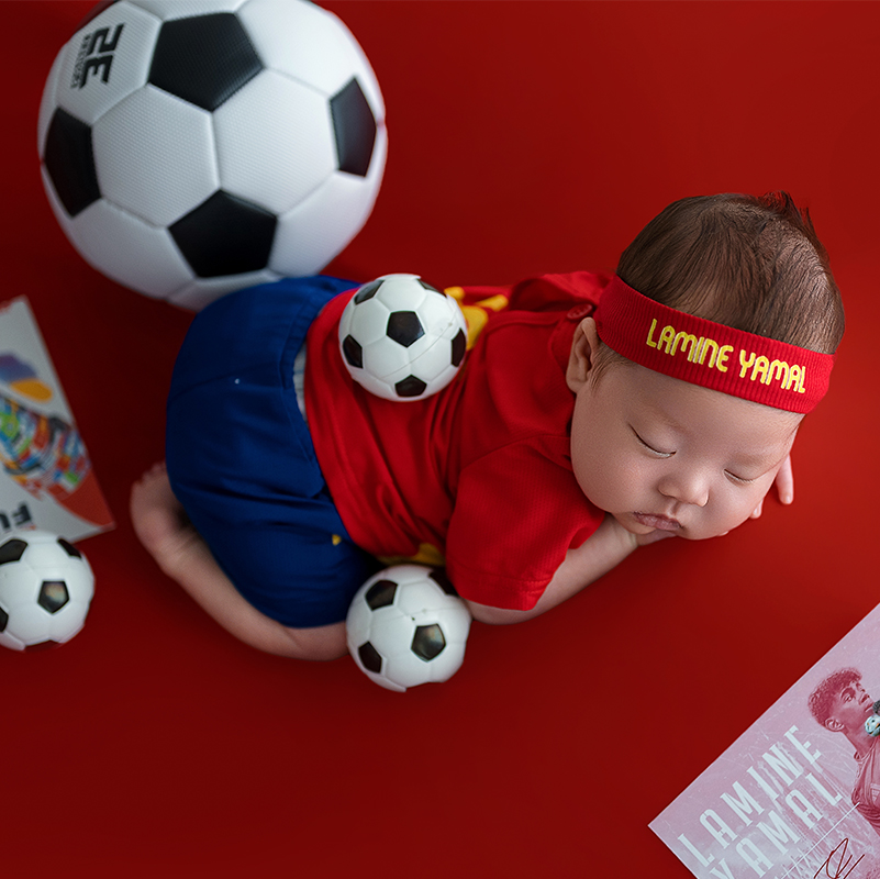 Photography Outfits - 2026 Football Cup Theme Baby Boys