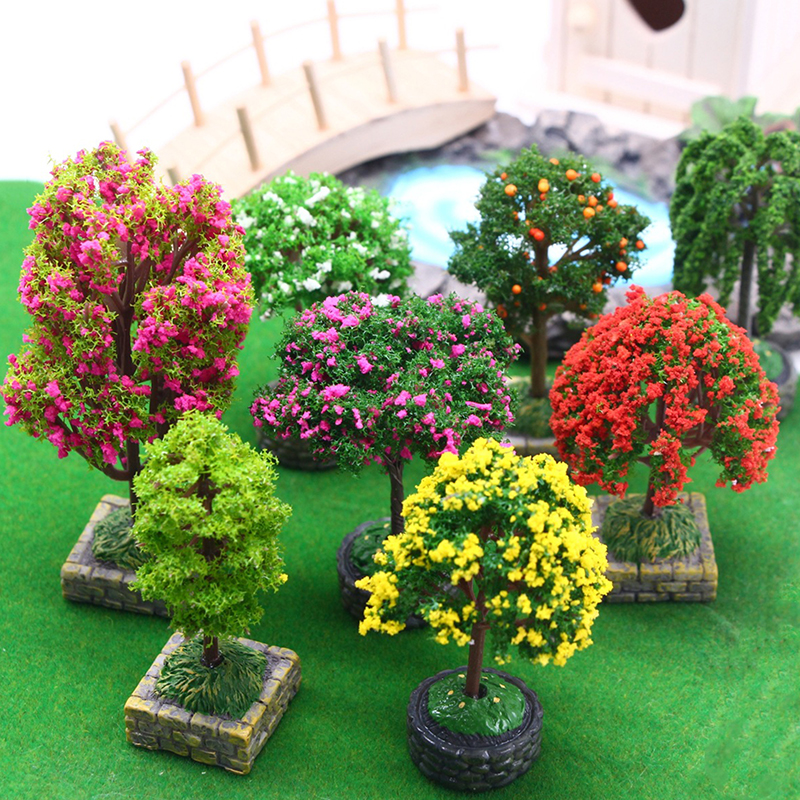 Photography Simulator - 1PCS 1:12 Dollhouse Mini Flower Tree