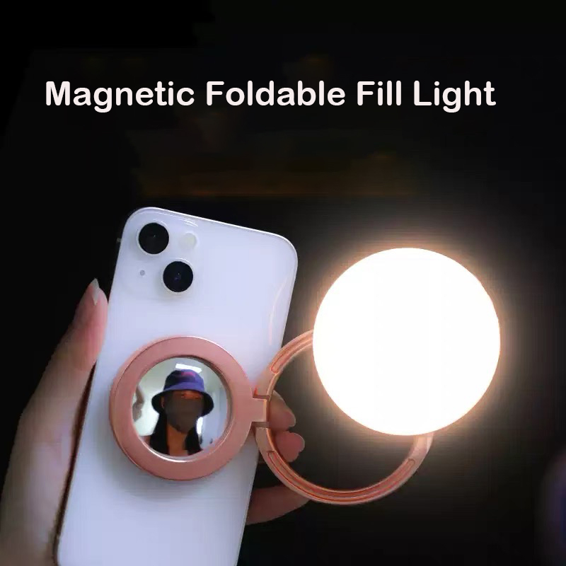 Photography With Iphone 15 - Foldable Mini Magsafe Selfie Light with