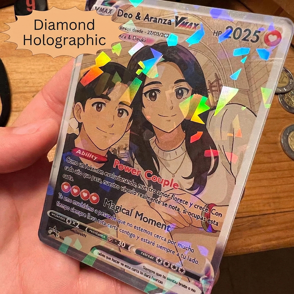 Photography Paper - Personalized Anime Anniversary Card Custom Photo