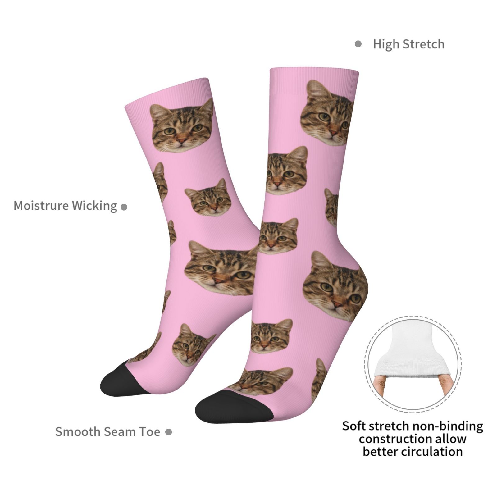 Customized face-shaped socks   – обзор и цена Photography Object