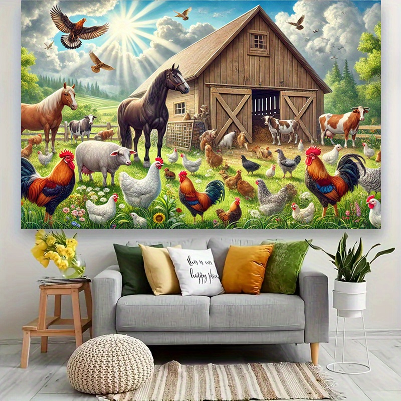 2D curtain banner, large farm  – обзор и цена Photography Duck