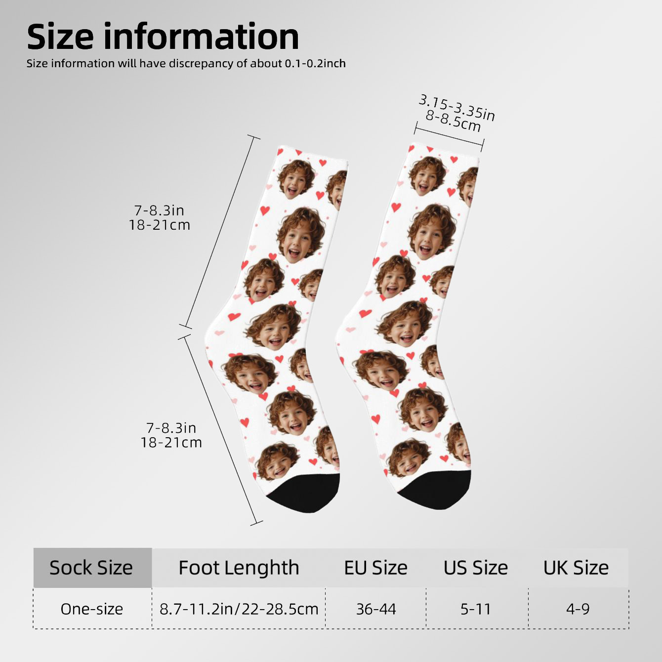 Customized face-shaped socks   – обзор и цена Photography Object