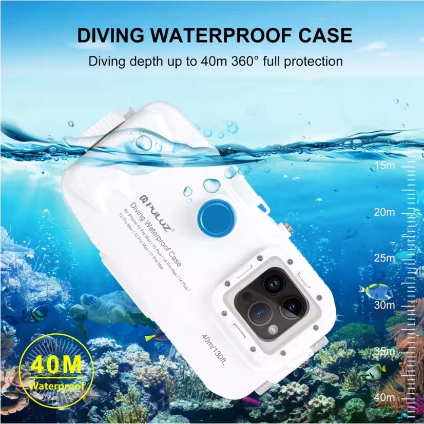 40M Waterproof Case for iPhone – обзор и цена Photography With Iphone 15