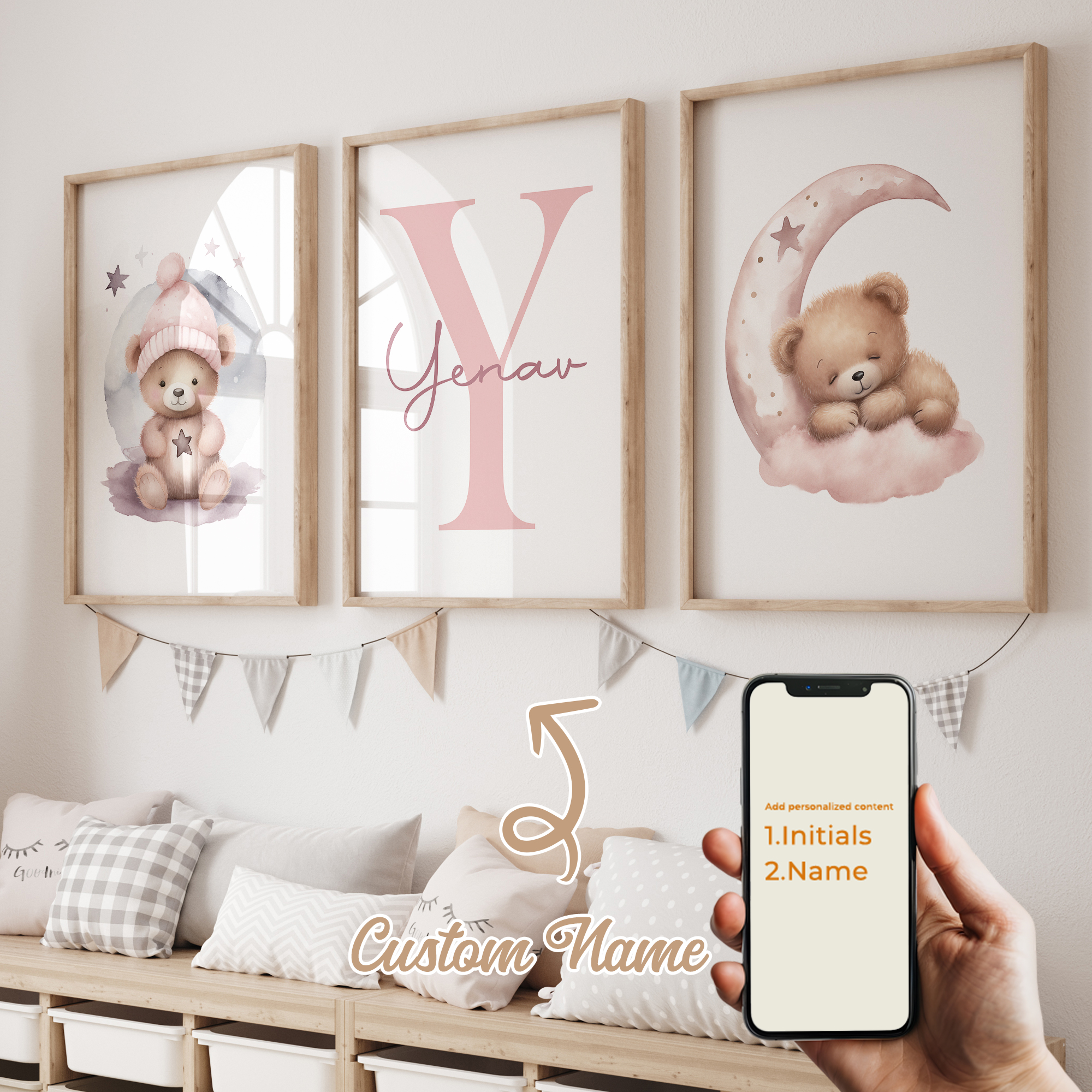 3pcs Personalized Custom Name  – обзор и цена Photography Gallery