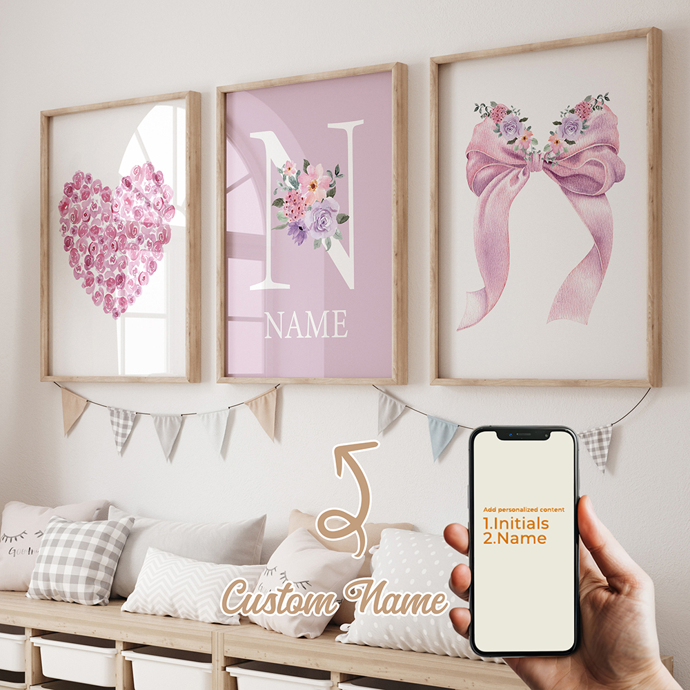 3pcs Personalized Custom Name  – обзор и цена Photography Gallery