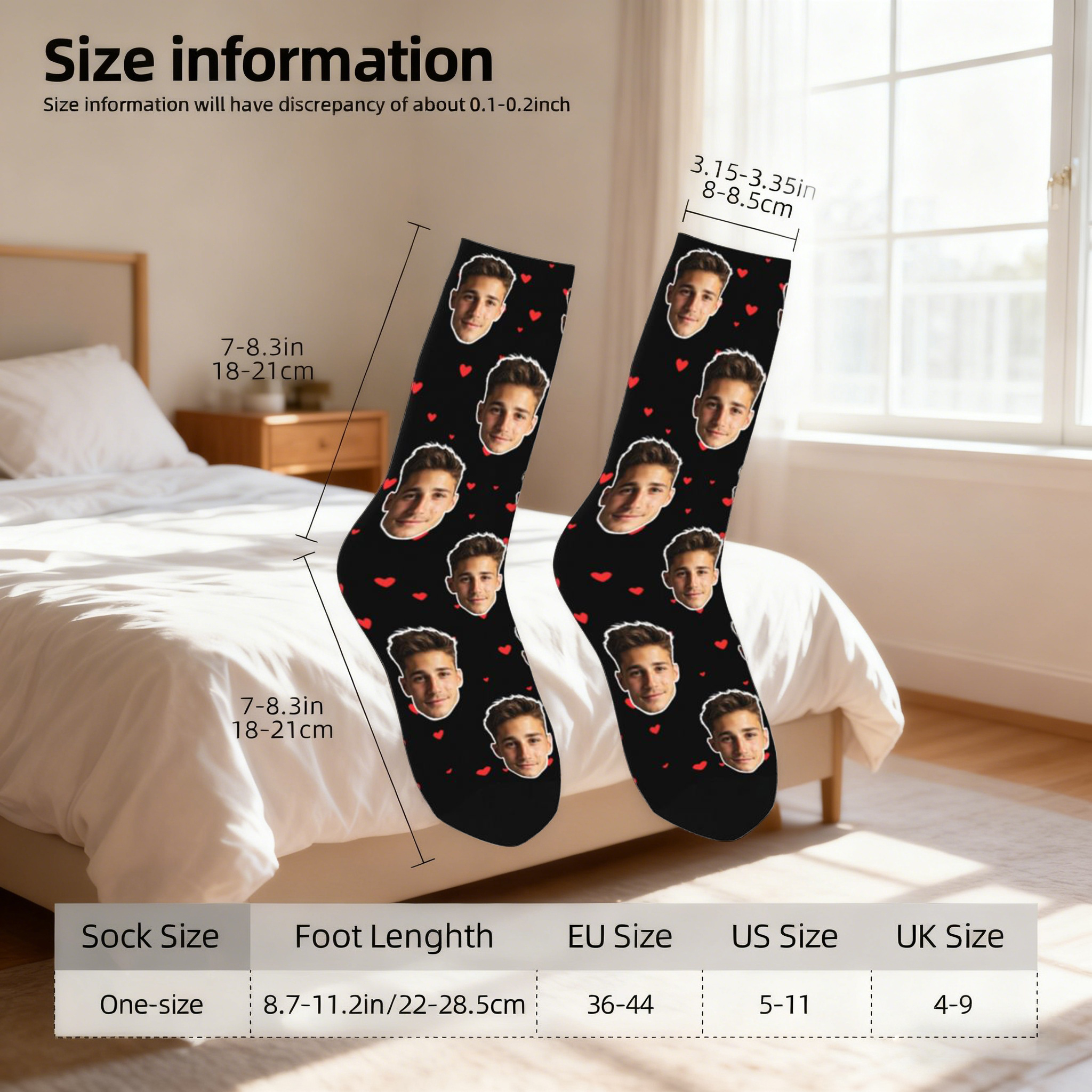Customized face-shaped socks   – обзор и цена Photography Object