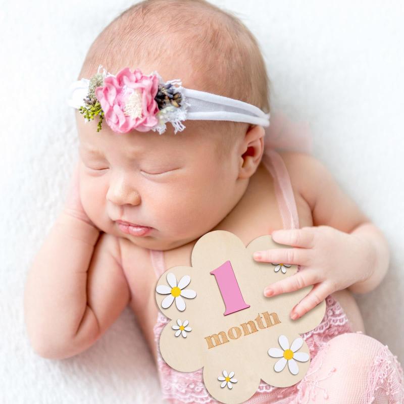 Wooden Baby Monthly Milestone  – обзор и цена Photography Newborn