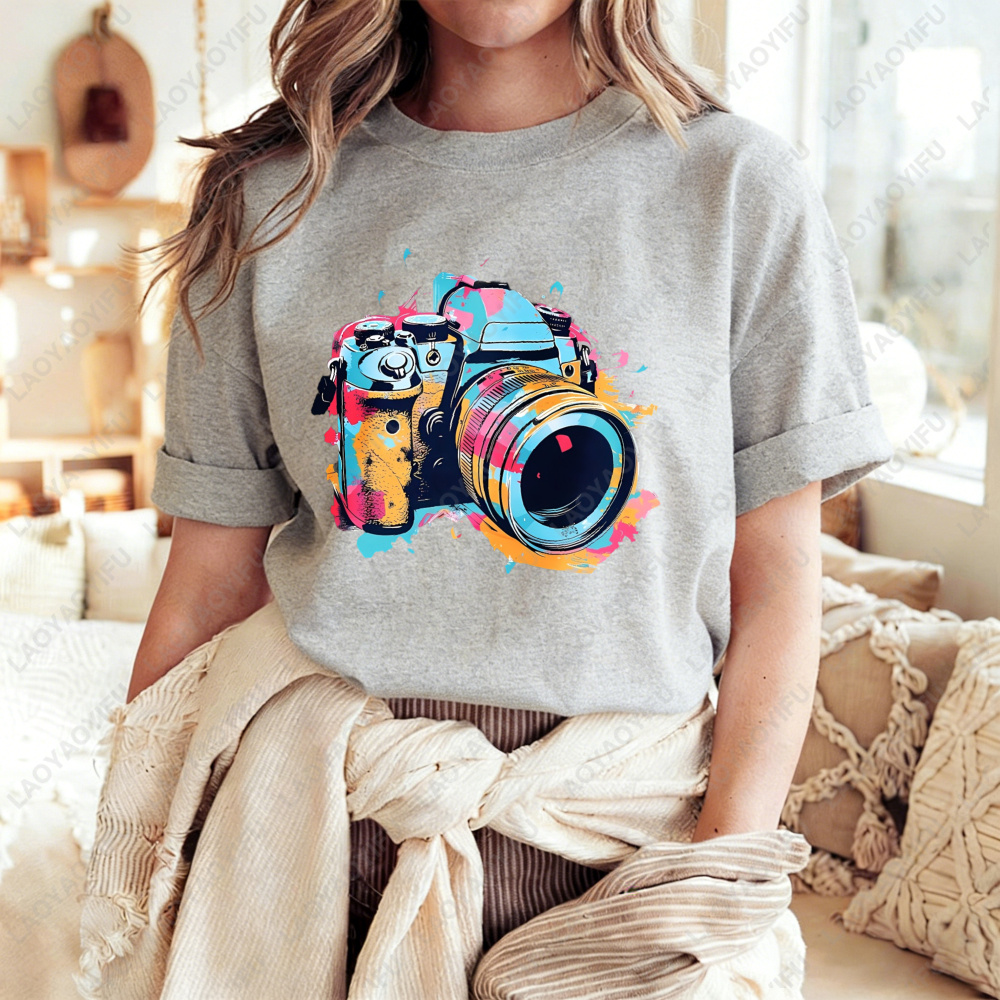Women's Casual Round Neck T-Sh – обзор и цена Photography Graphic Design
