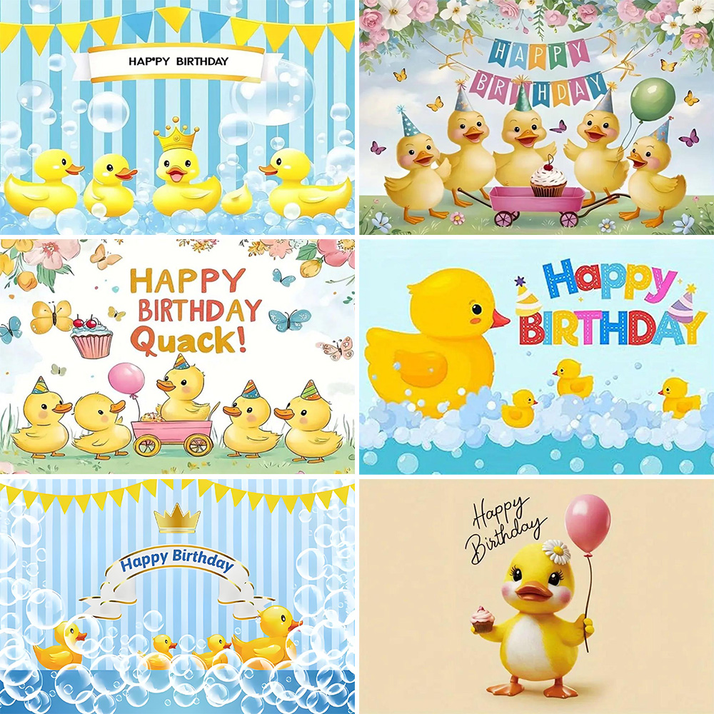 Cartoon Yellow Duck Theme Birt – обзор и цена Photography Duck