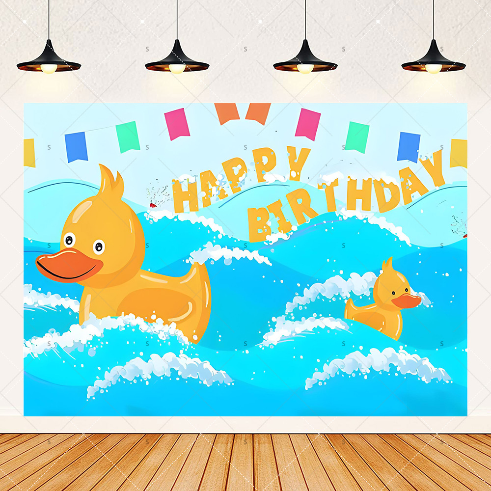 Cartoon Yellow Duck Theme Birt – обзор и цена Photography Duck