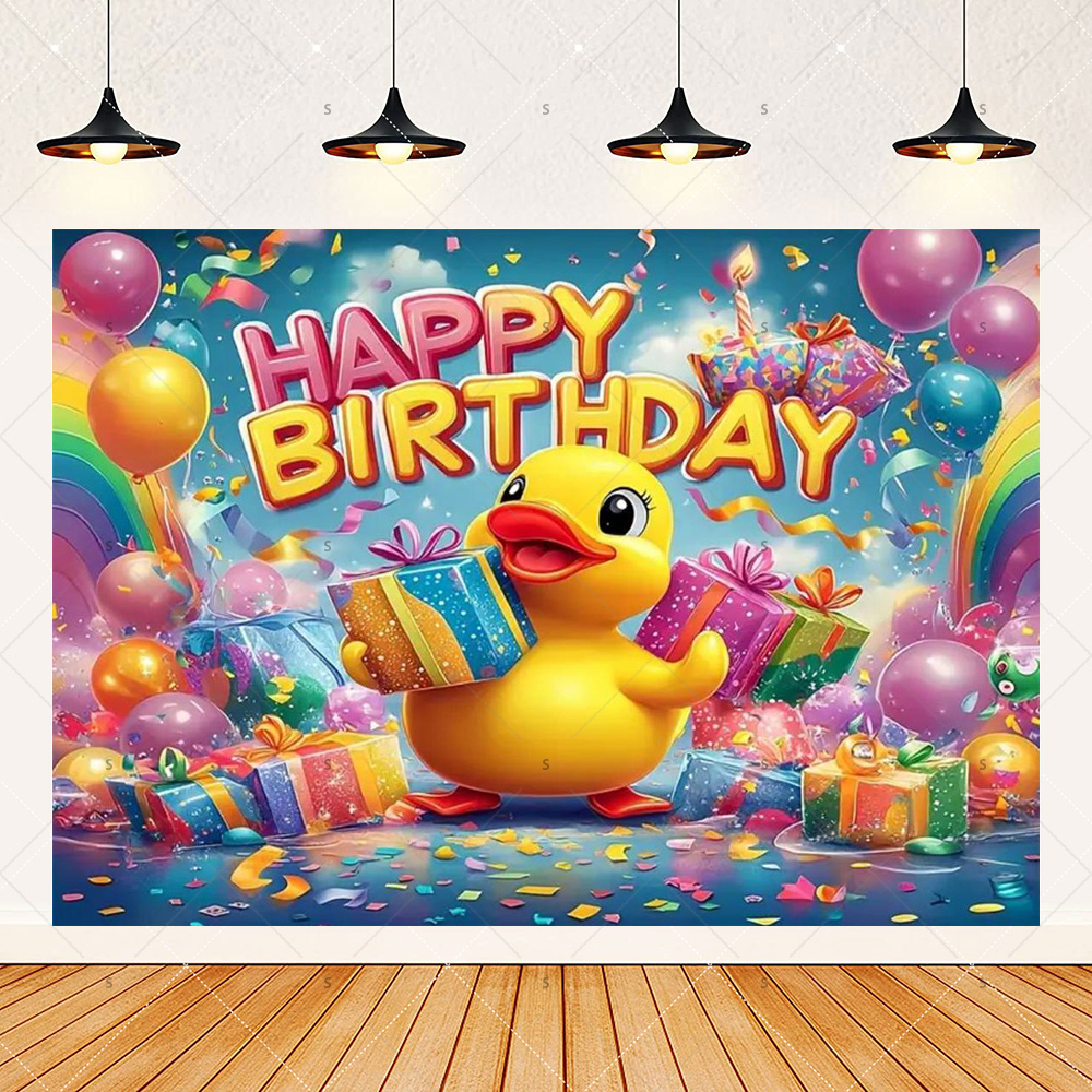 Cartoon Yellow Duck Theme Birt – обзор и цена Photography Duck
