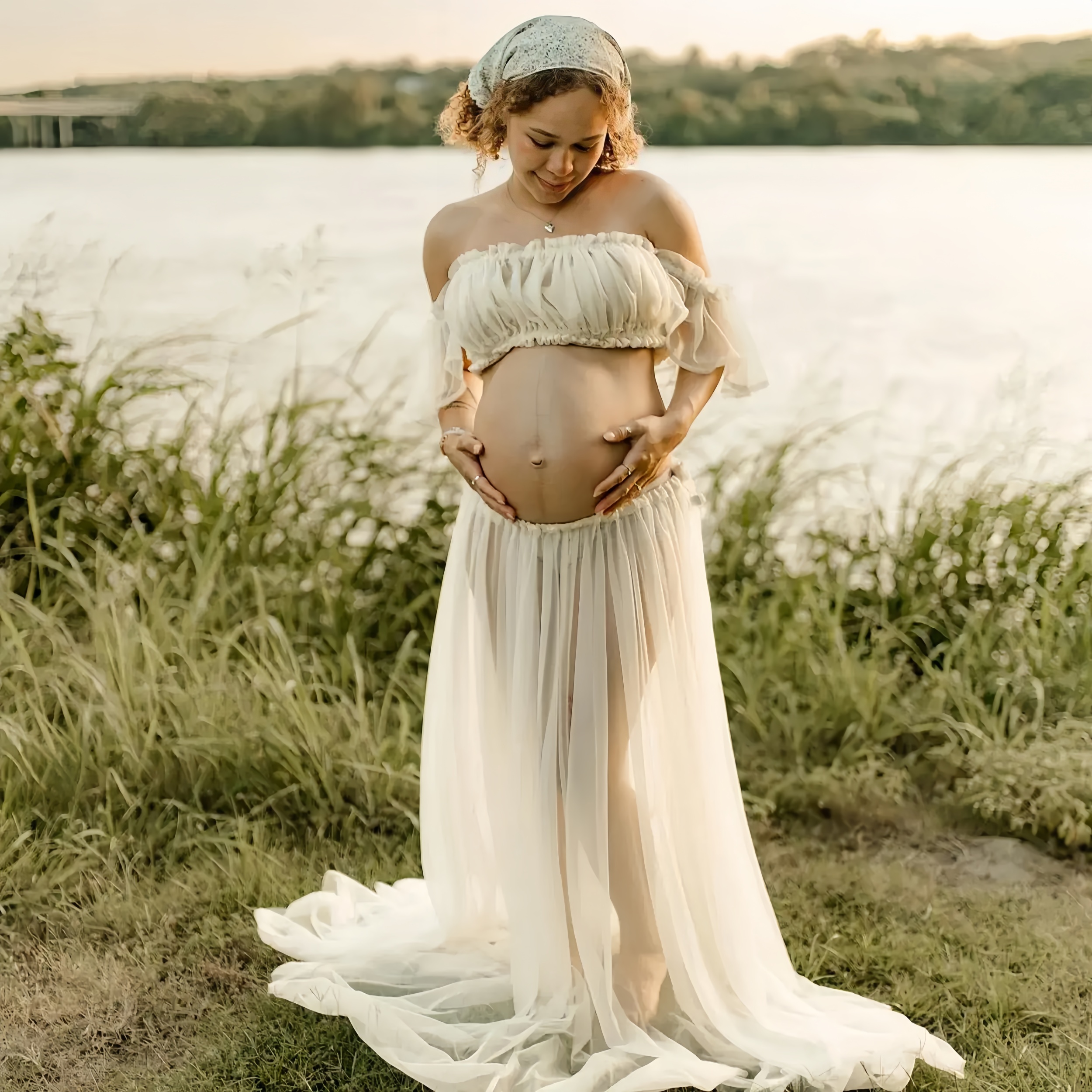 2 in 1 Chiffon Matenity Photo  – обзор и цена Photography Outfits