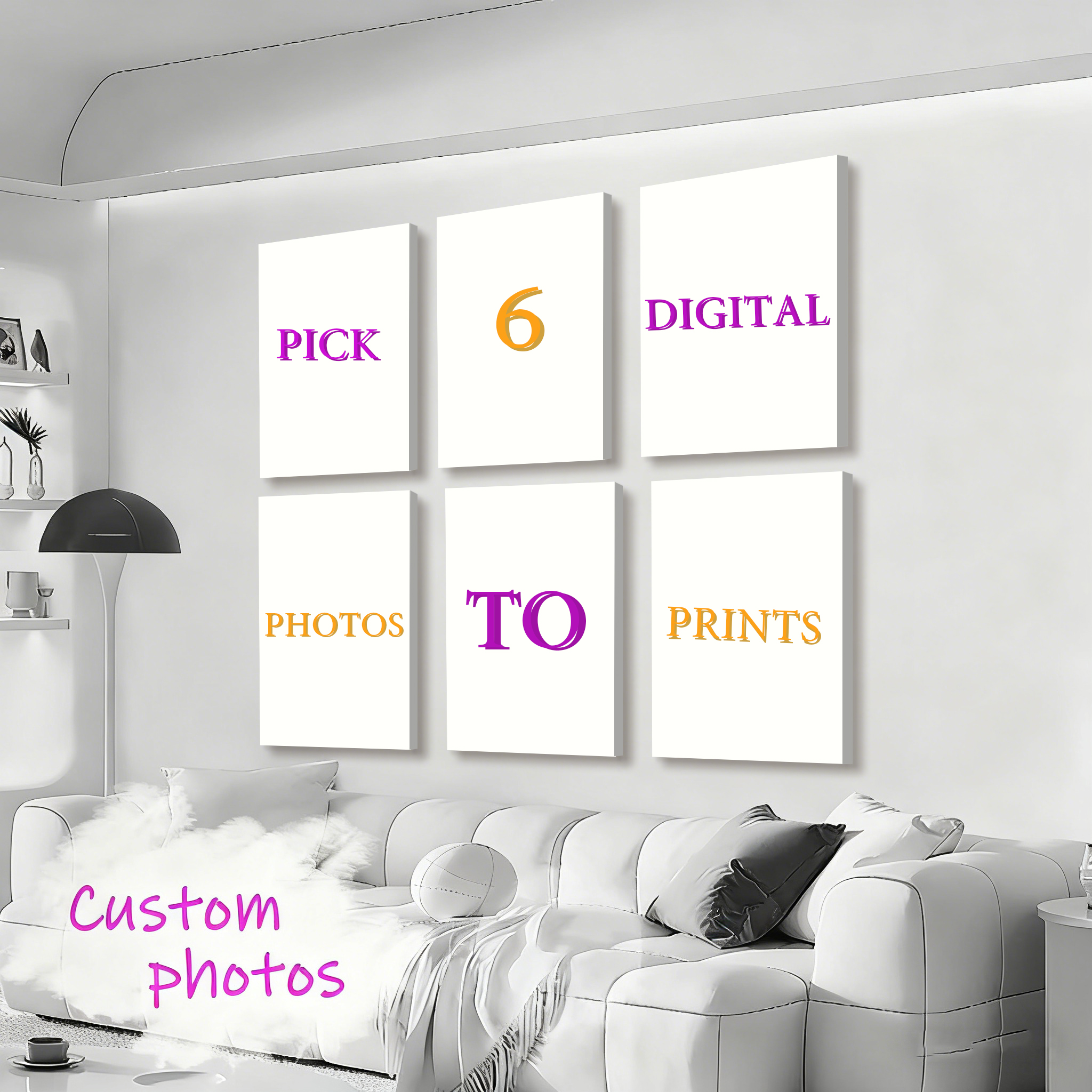 6pcs/set Custom Canvas Prints  – обзор и цена Photography Object